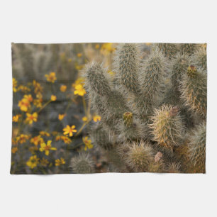 Cactus and Wildflowers Kitchen Towel