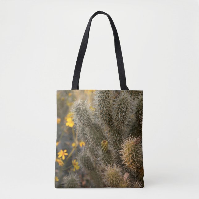 Cactus and Wildflowers Tote Bag (Front)