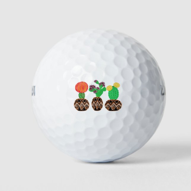 cactus art golf balls (Front)