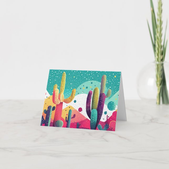 Cactus aux couleurs vives (Devant)