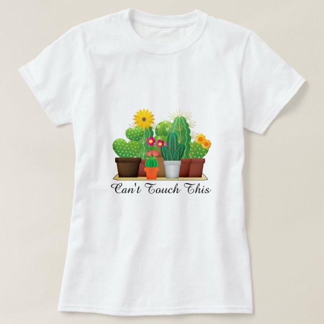 Cactus aux fleurs jaunes / T-shirt jardin (Design devant)