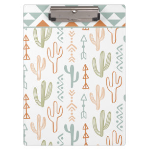 Cactus Aztec Western Folder  Clipboard