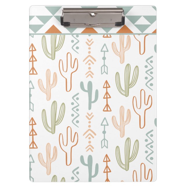 Cactus Aztec Western Folder  Clipboard (Front)