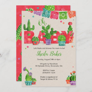 Cactus Baby Shower Invitation   Cactus Theme
