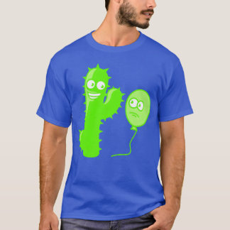 Cactus Balloon Friends Handshake Greeting Spikes f T-Shirt