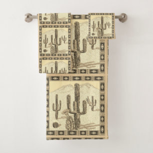 Cactus Bath Towel Set