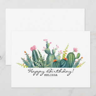 Cactus Birthday Card