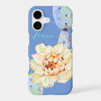 Cactus bloom desert flower watercolor peach purple