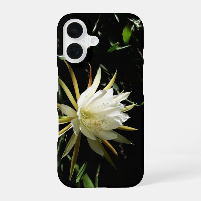 Cactus Bloom iPhone 16 Case (Back)