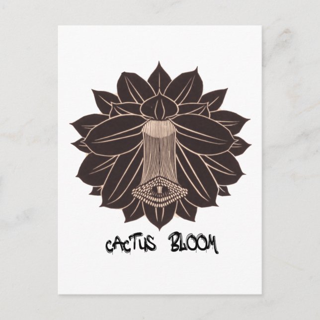 Cactus Bloom Postcard (Front)