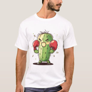 Cactus Boxer Funny Humourous Ly Punch T-Shirt
