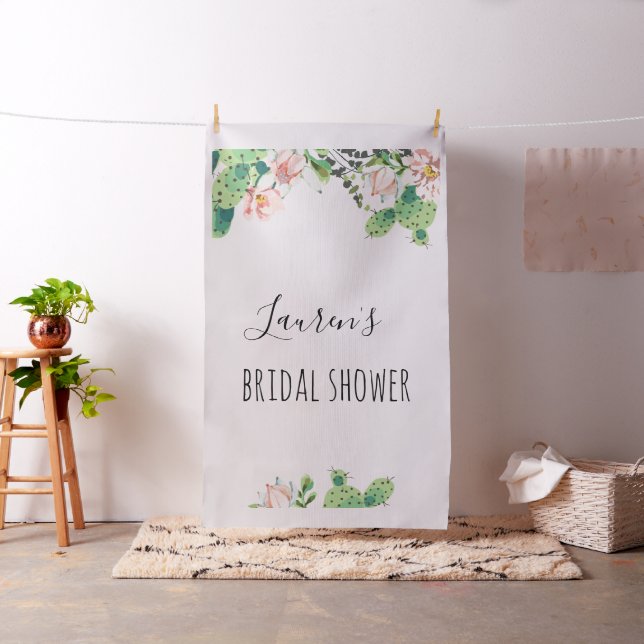 Cactus Bridal Shower Backdrop (In Situ)