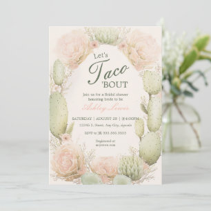 Cactus Bridal shower, Fiesta shower Invitation