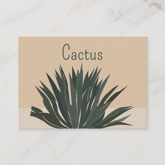 Cactus Cacti Succulent Cactus  Business Card (Front)