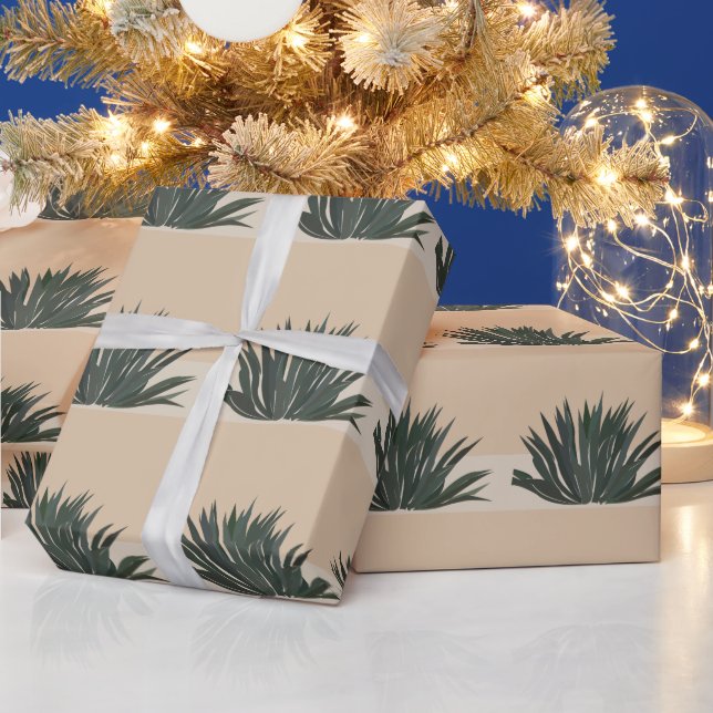 Cactus Cacti Succulent Cactus  Wrapping Paper (Holidays)