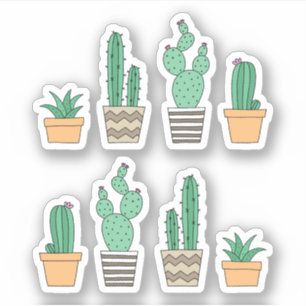Cactus cactus autocollants succulents