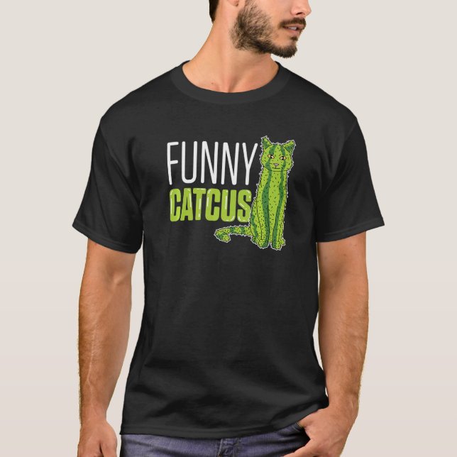 Cactus Cat Mom T-Shirt (Front)
