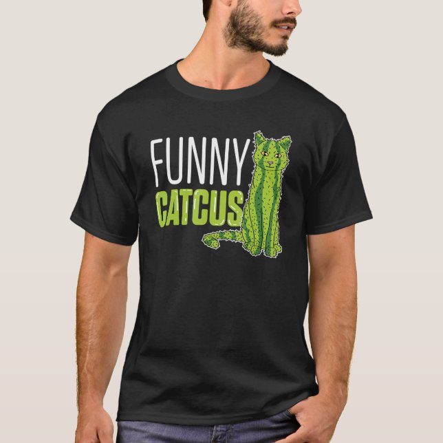 Cactus Cat Mom T-Shirt (Front)