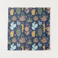 Cactus Charm: Colourful Vintage Floral