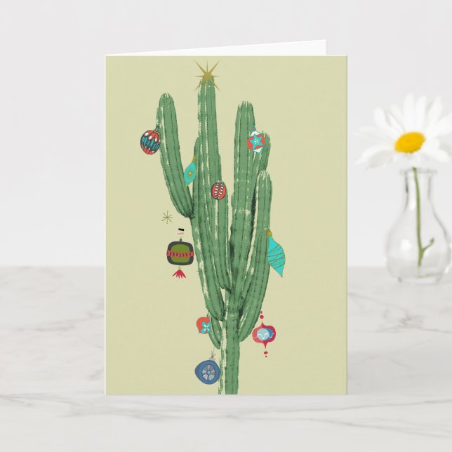 Cactus Christmas Tree Card (Small Plant)