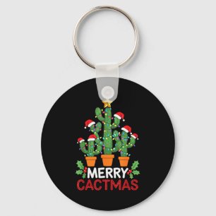 Cactus Christmas Tree Funny Merry Cactmas Cactus M Keychain