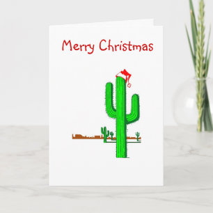 Cactus Christmas Tree Holiday Card