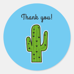 Cactus Classic Round Sticker