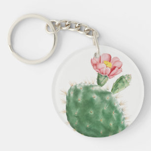 Cactus Cochenillifer, Antique Illustration, 1799 Keychain