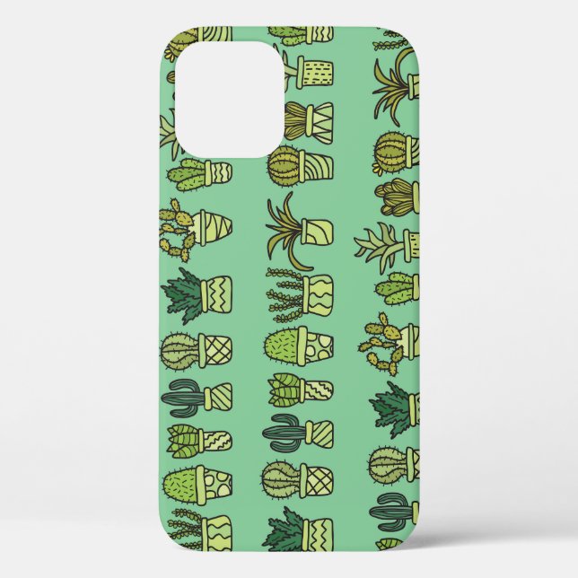 Cactus Collection: Hand-Drawn Doodle Set. Case-Mate iPhone Case (Back)