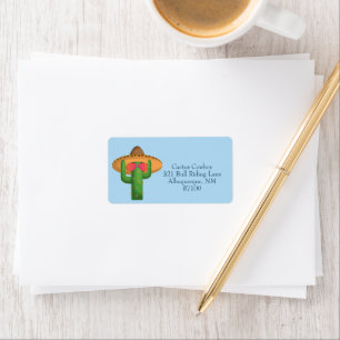Cactus Cowboy Western Style Custom Label