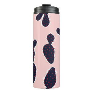 Cactus Cuteness: Sweet Pastel Patterns Thermal Tumbler