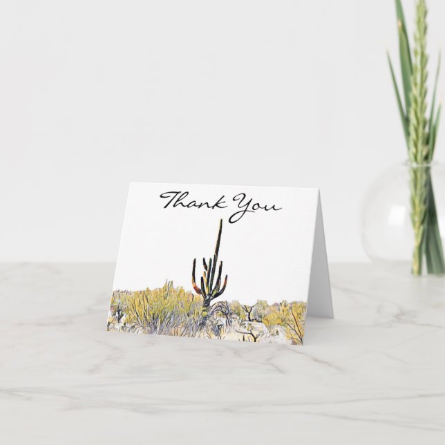 Cactus de Saguaro en Arizona Merci (Devant)