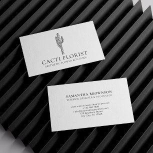 Cactus Desert Flower Abstract Boho Cacti Business Card