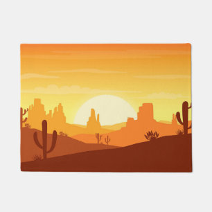 Cactus Desert Landscape Doormat