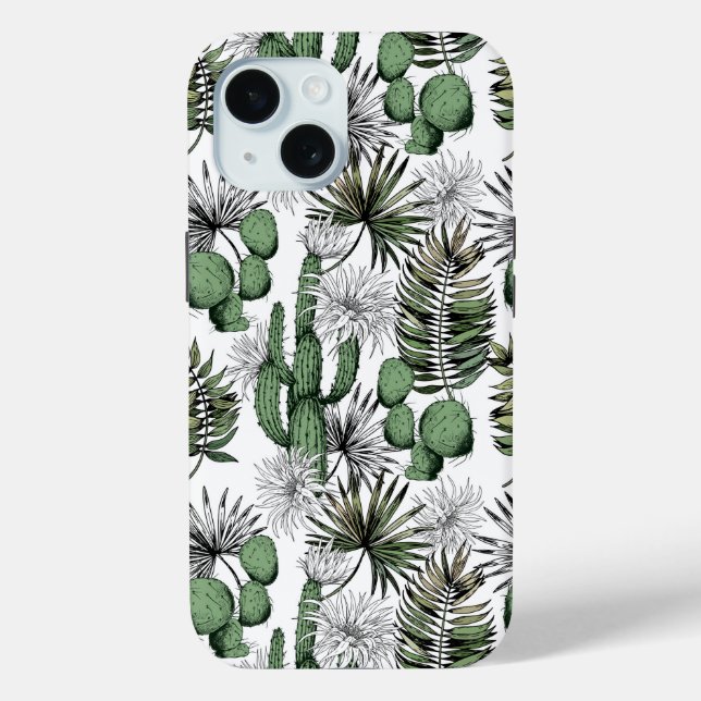 Cactus Desert Pattern Case-Mate iPhone Case (Back)