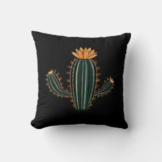 Cactus Desert Plant Design Throw Pillow