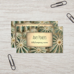 cactus design custom business card double sided