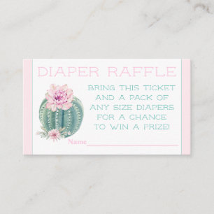 Cactus Diaper Raffle Tickets