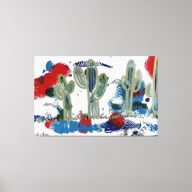 Cactus Dit Salut, Toile Étitrée (Recto)