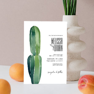 Cactus Dream • Modern Desert Chic • Botanical Boho Invitation