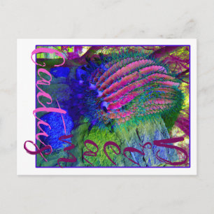 Cactus Dreams neon cactus Southwest postcard