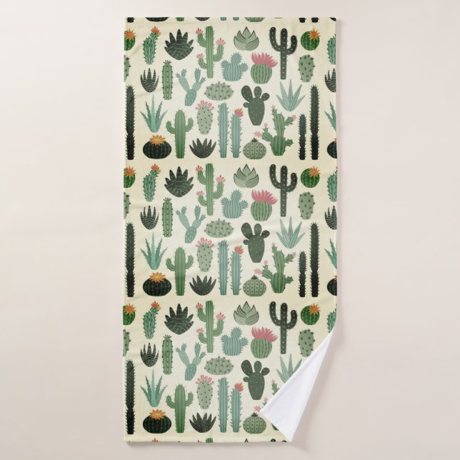 Cactus du désert (Serviette de bain)