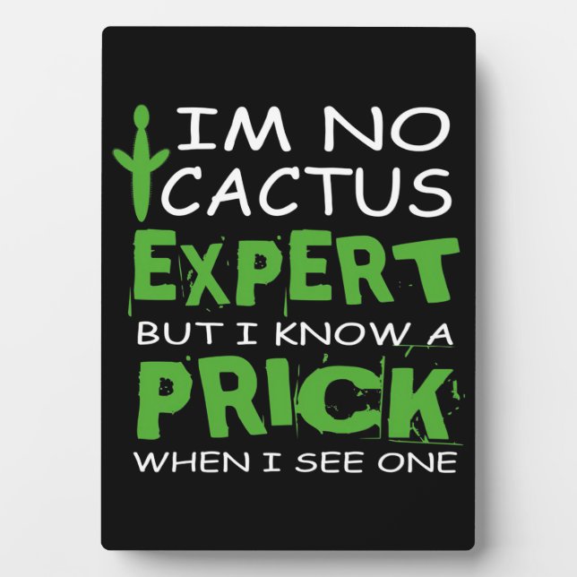 Cactus Expert Plaque (Front)