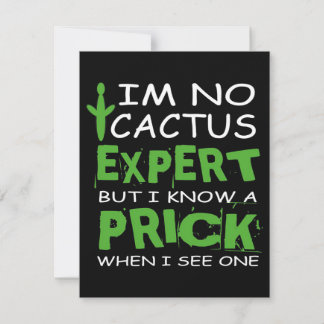 Cactus Expert Thank You Card