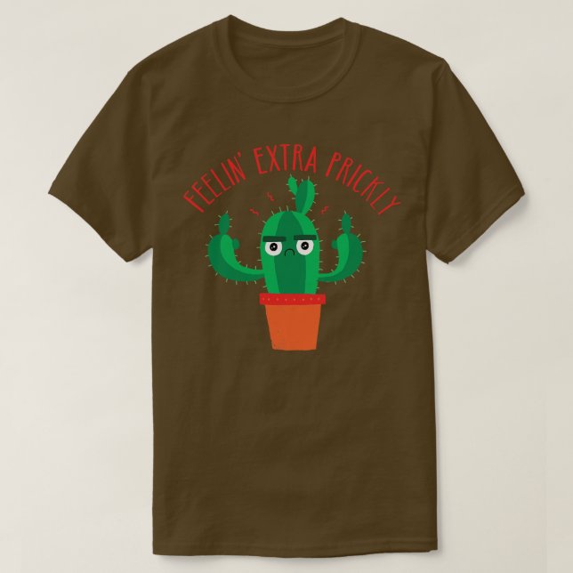 Cactus Extra Prickly T-Shirt (Design Front)
