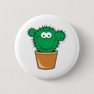 Cactus Face 2 Inch Round Button
