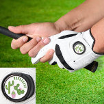 Cactus Family Green and Pink Personalized Golf Glove<br><div class="desc">Cute cacti family design with a template text for a name or a family name are featured on this golf glove. It's a cute gift idea for a golf lover for a cactus baby shower,  baby sprinkle or any occasions.</div>