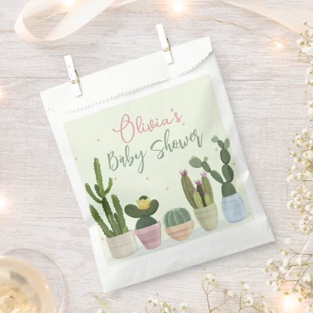 Cactus Fiesta Baby Shower   Favour Bag (Clipped)