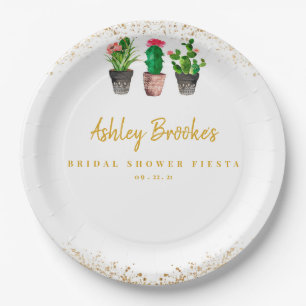 Cactus Fiesta Paper Plate