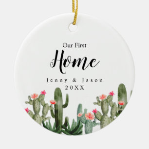 Cactus Floral Notre première maison Ornement bota